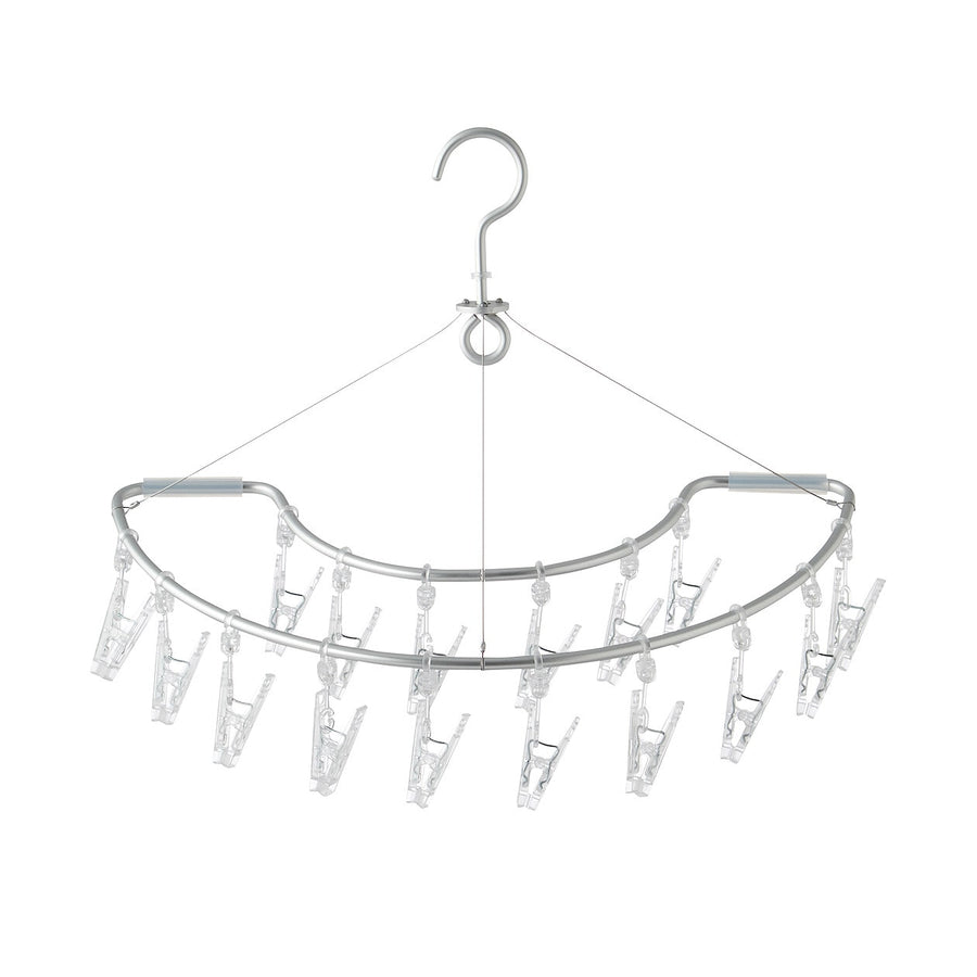 Aluminium Semi-Circle Hanger - 16 Pegs - MUJI Australia