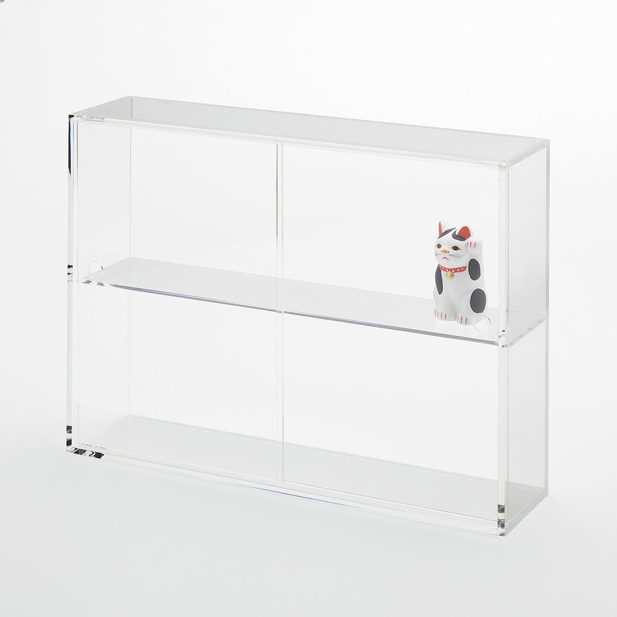 Acrylic Display Case With Sliding Doors - Large - MUJI Australia