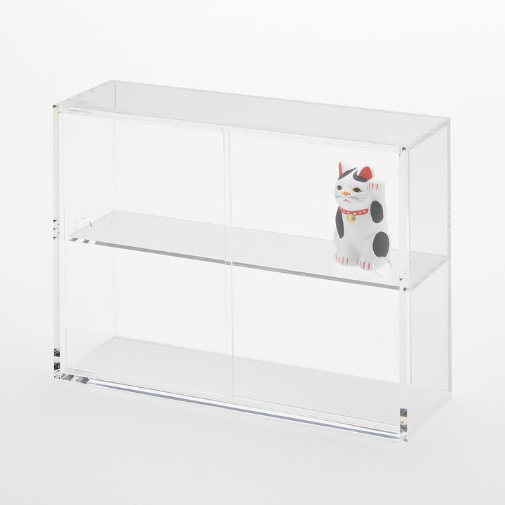 Acrylic Display Case With Sliding Doors - Small - MUJI Australia