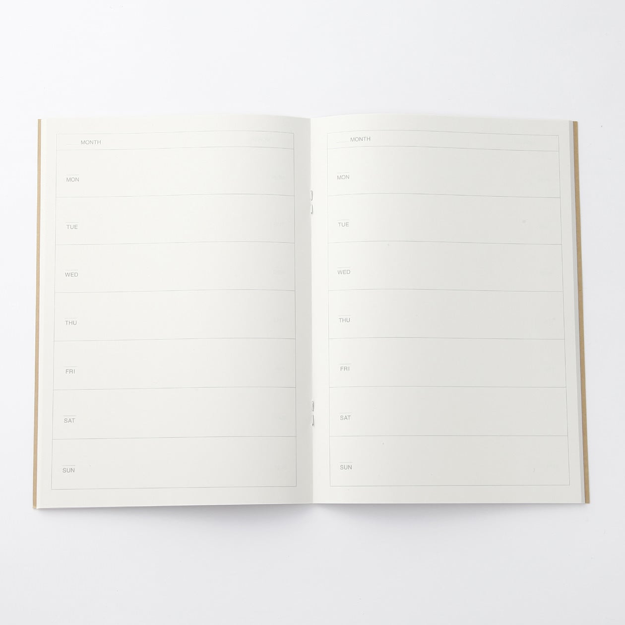 thumbnail image 2 of MUJI A5 Monthly Schedule Note - 32 Sheets, Made In Japan 2 of 6