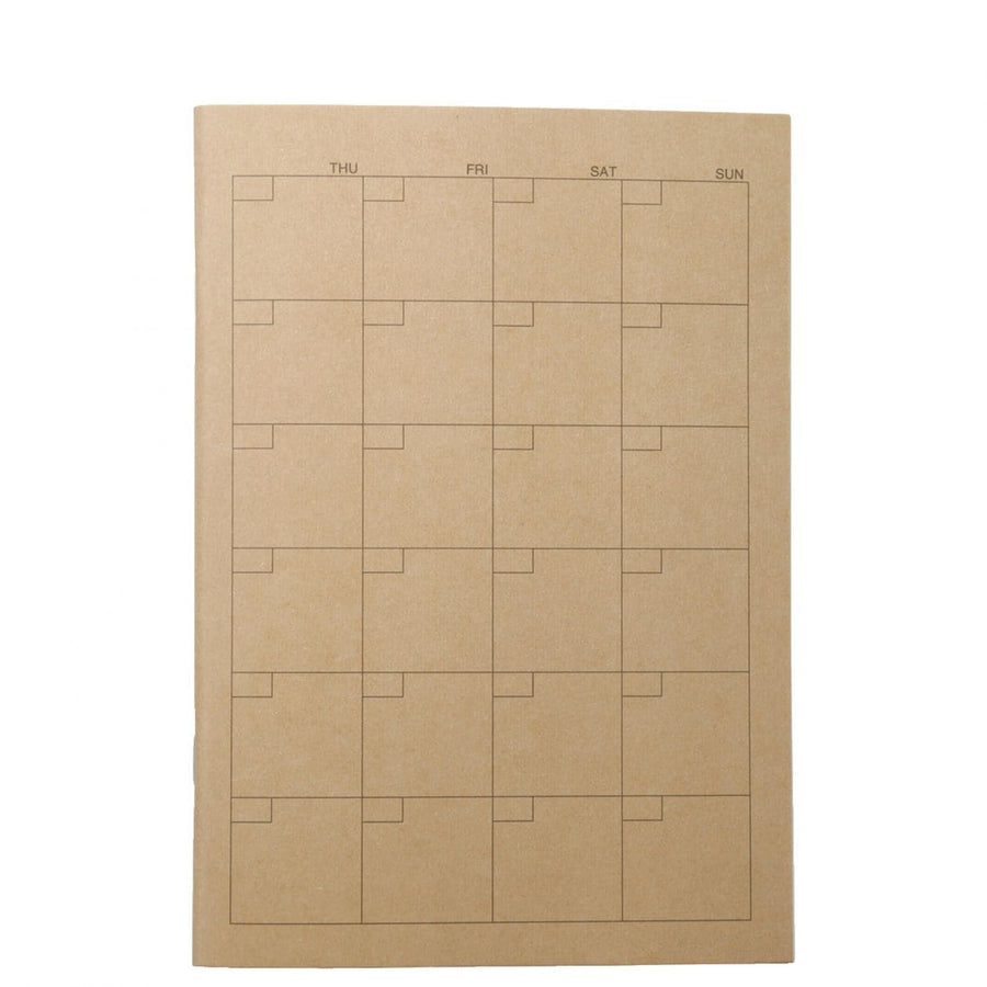 Monthly Schedule Notebook - A5 Undated - MUJI Australia