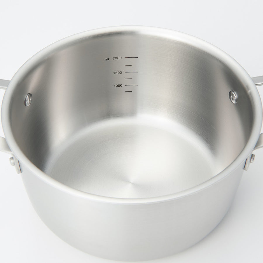 3 Layer Aluminium and Stainless Steel Saucepot