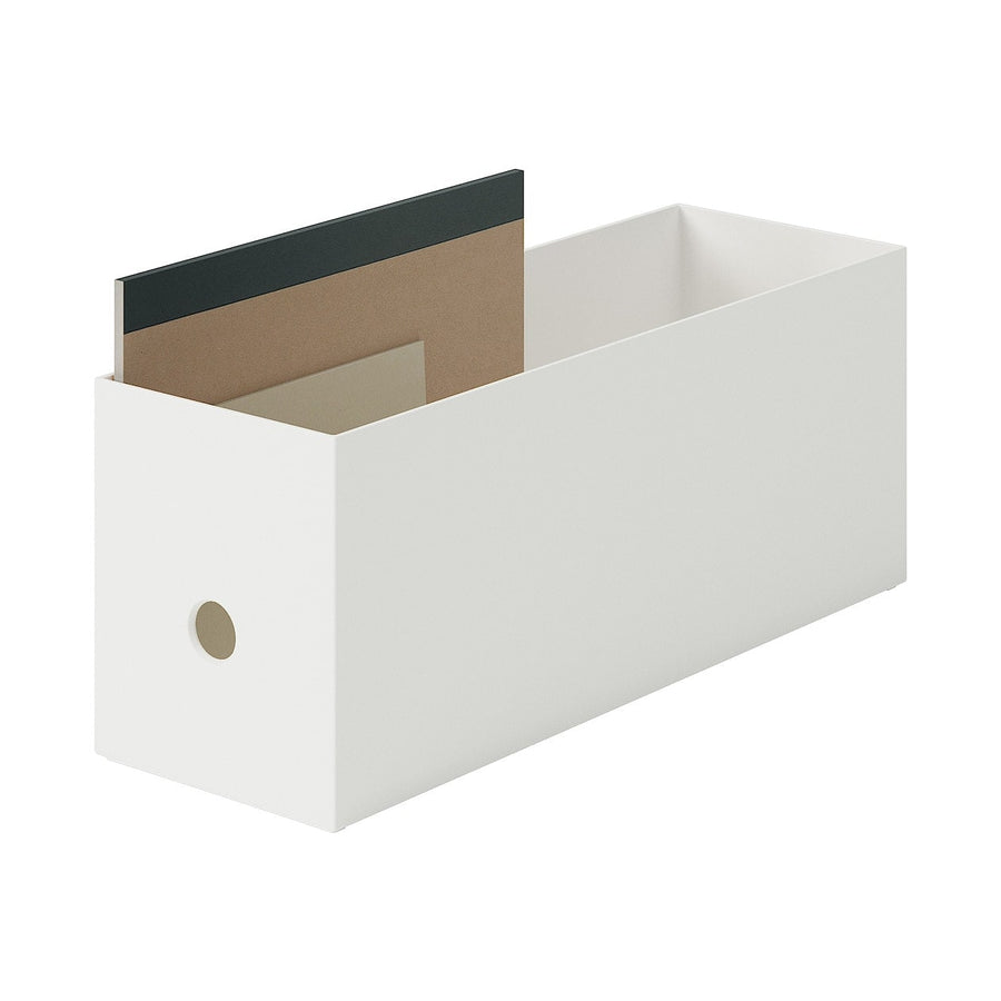 Buy MUJI Polypropylene File Box - White Grey 1/2