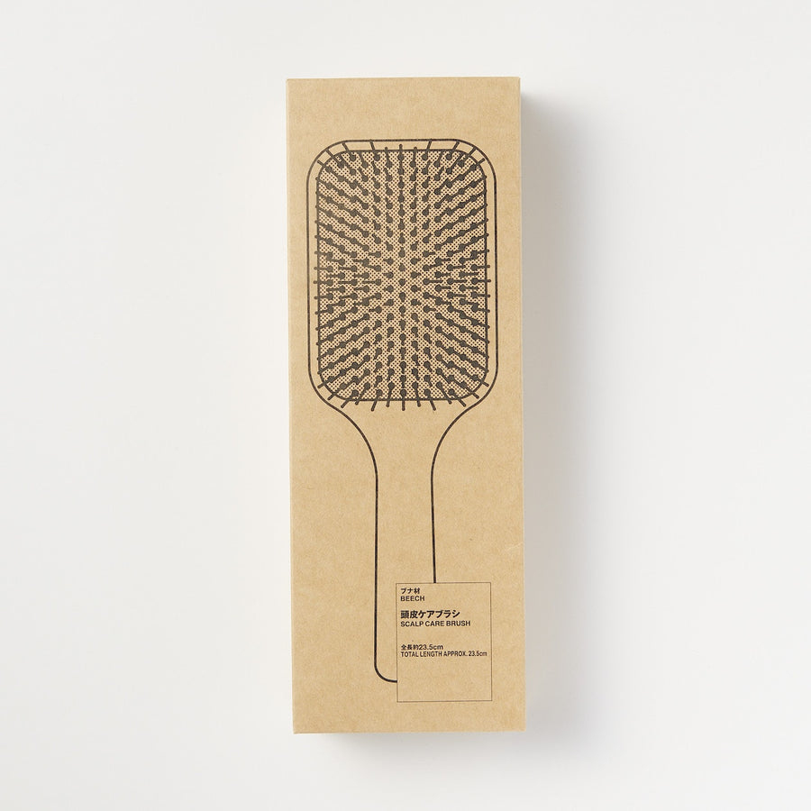 Beech Wood Scalp Care Hair Brush - MUJI Australia