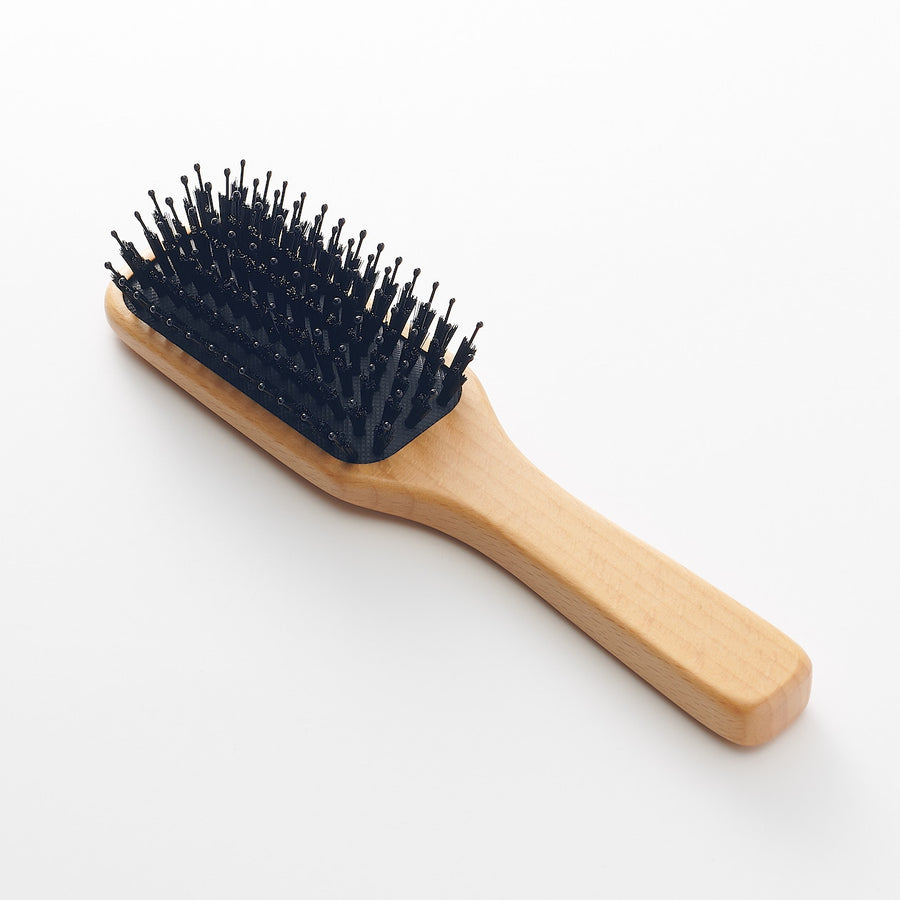 Beech Wood Mixed Bristle Hair Brush - MUJI Australia