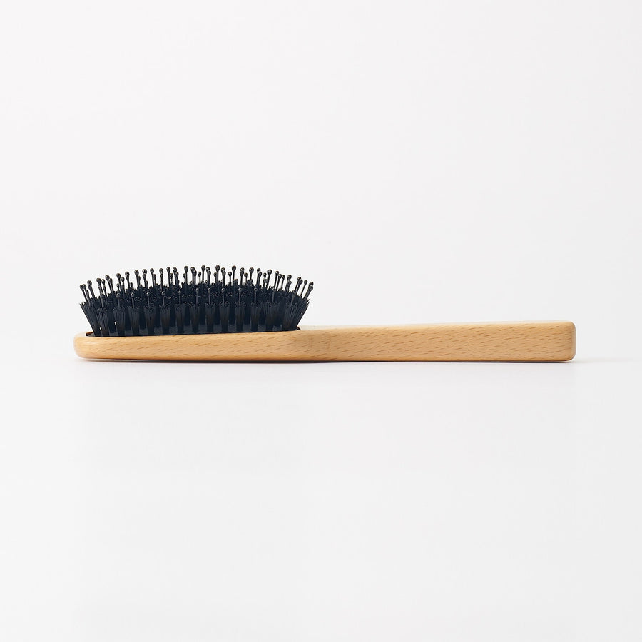 Beech Wood Mixed Bristle Hair Brush - MUJI Australia