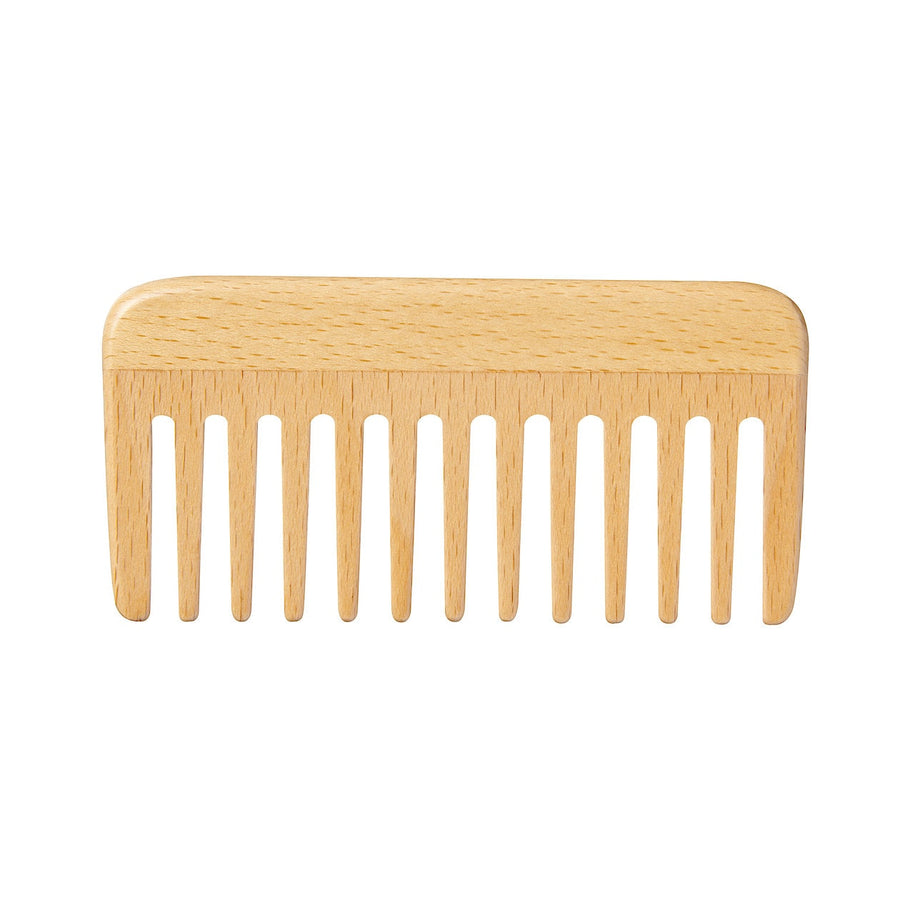 Beech Wood Wide Hair Comb - MUJI Australia