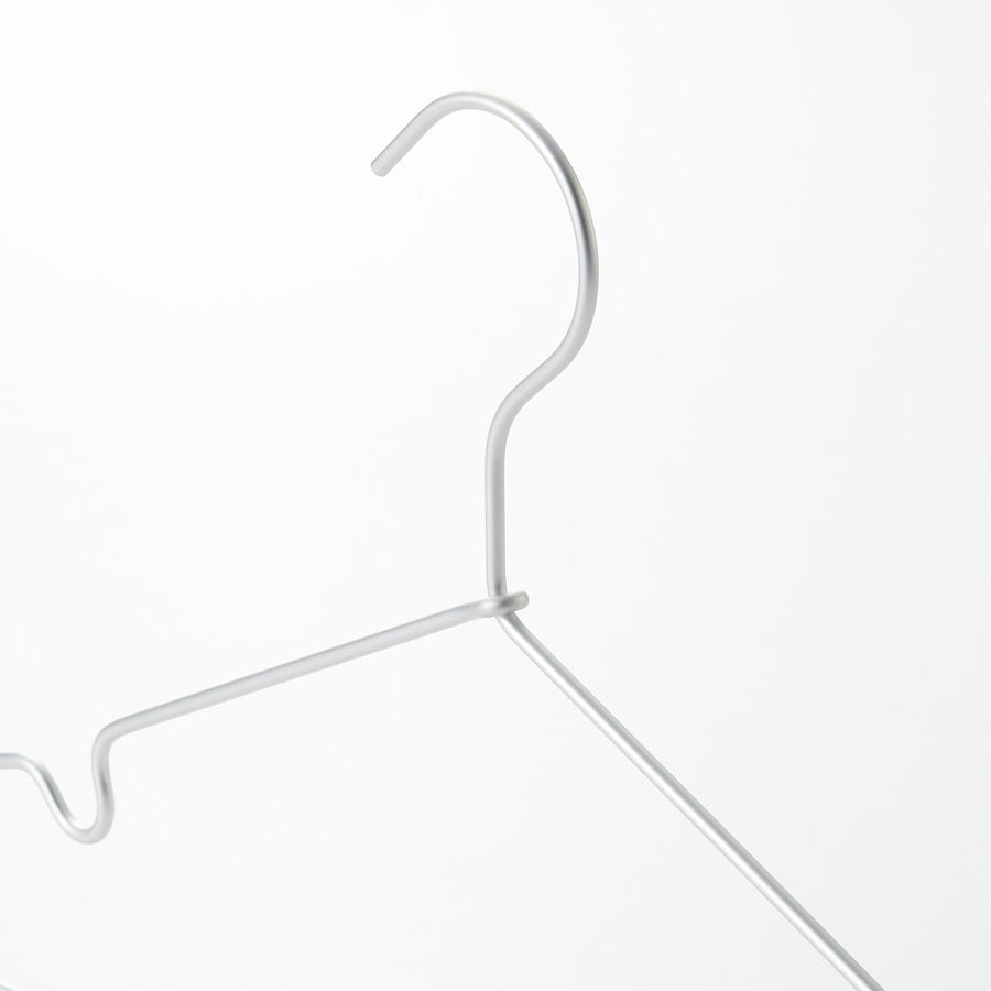 Aluminium Clothes Hanger with Notches - 42cm (3 Pack) - MUJI Australia