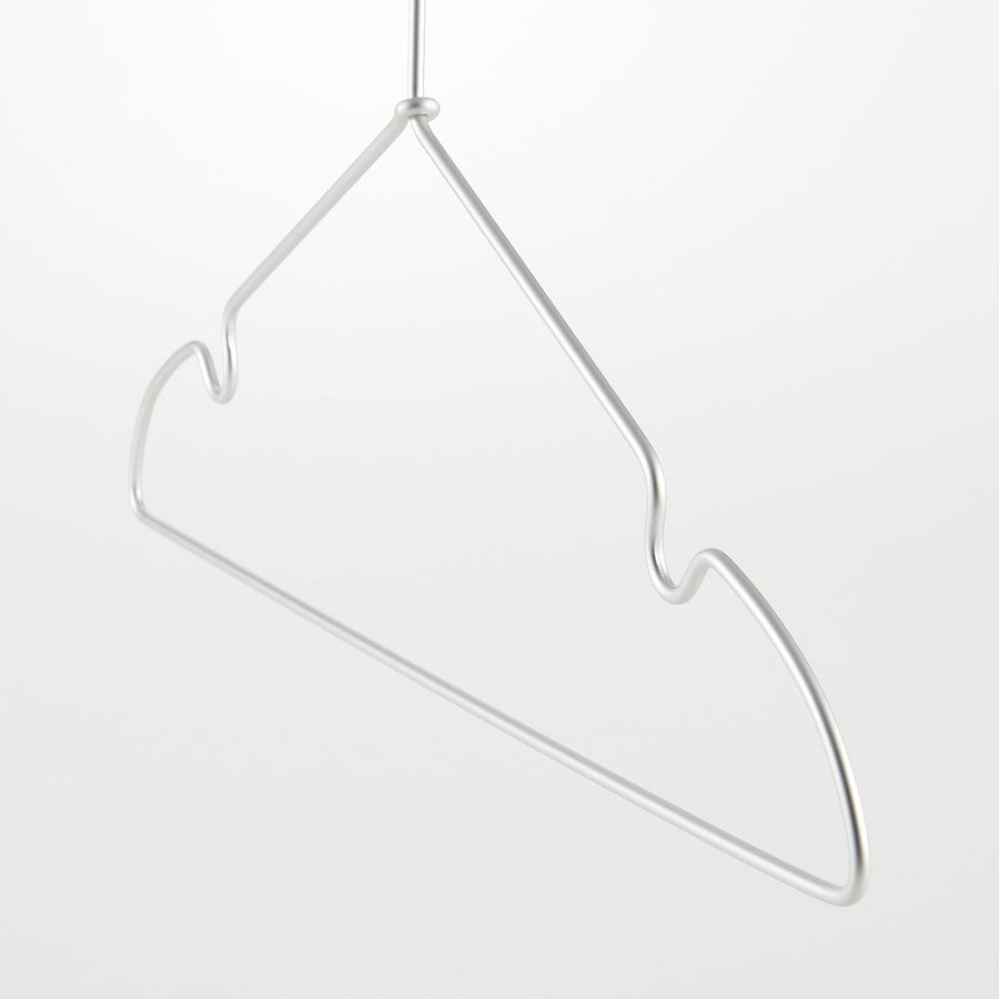 Aluminium Clothes Hanger with Notches - 42cm (3 Pack) - MUJI Australia