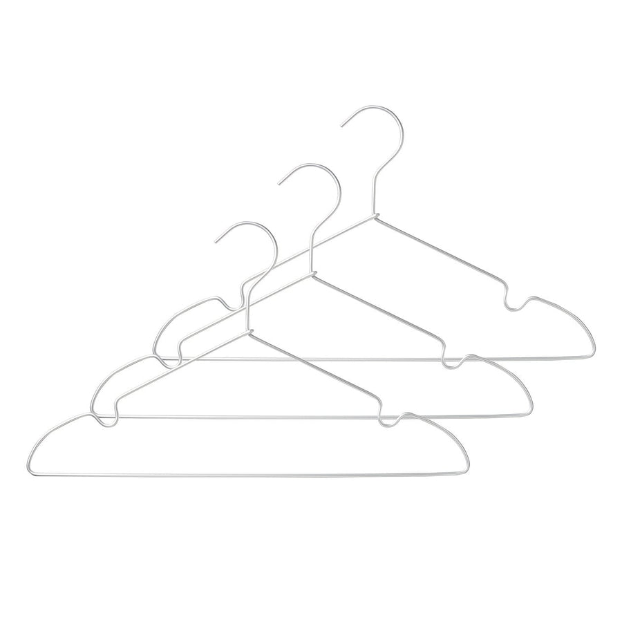 Aluminium Clothes Hanger with Notches - 42cm (3 Pack) - MUJI Australia