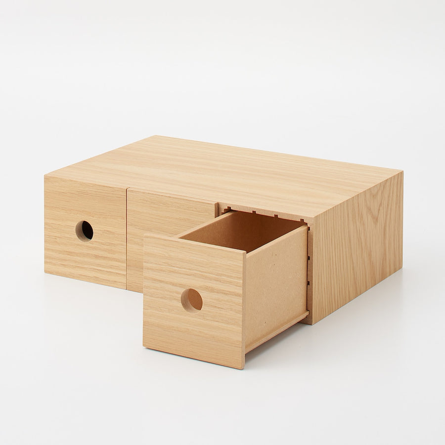 Wooden 3 Drawer Storage Unit