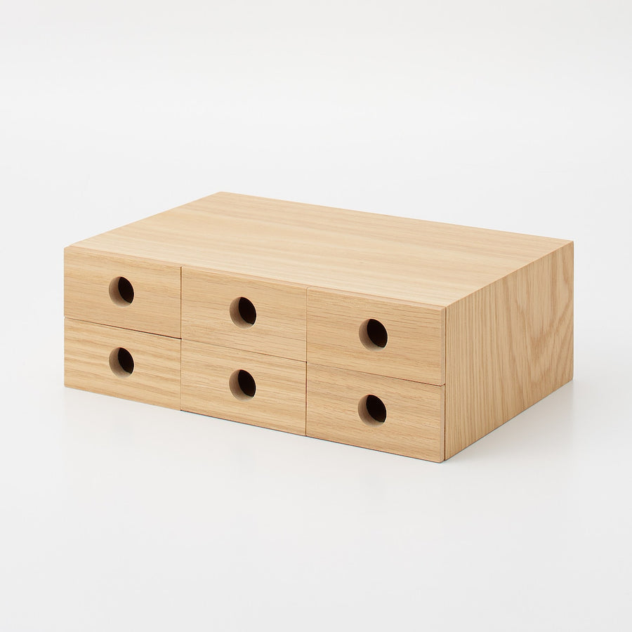 Wooden Storage Unit - 6 Drawers