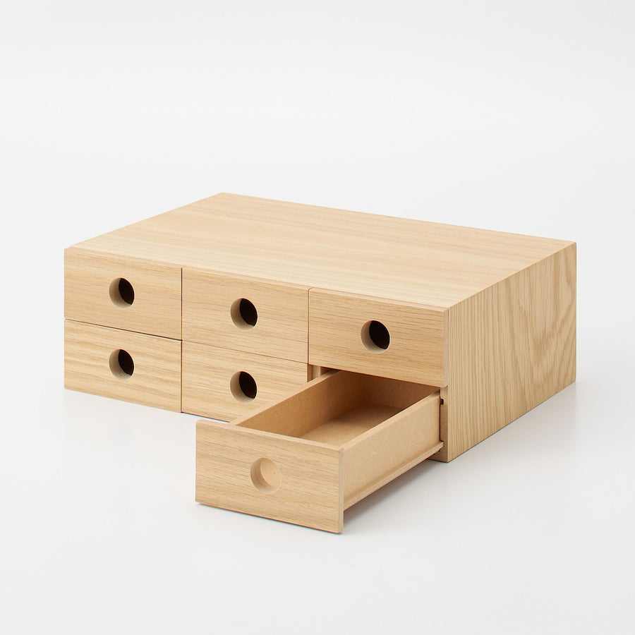 Wooden Storage Unit - 6 Drawers