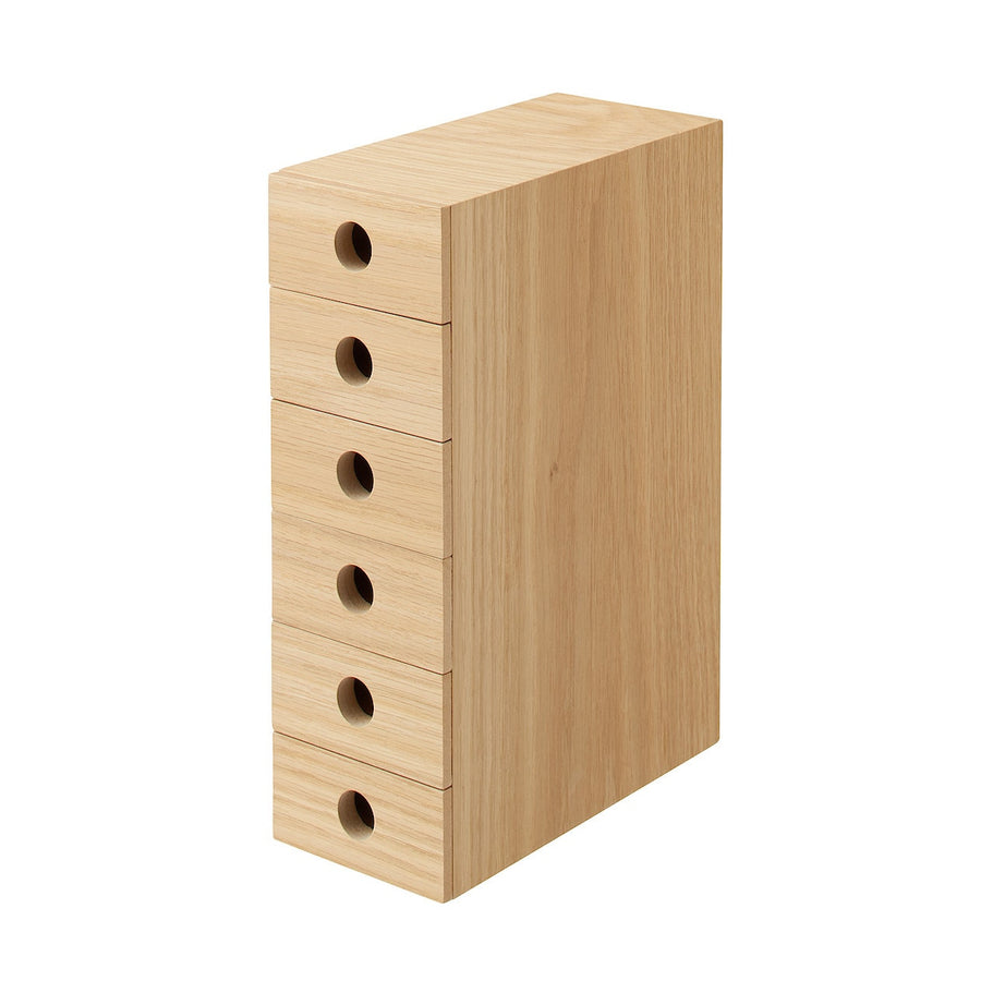 Wooden Storage Unit - 6 Drawers