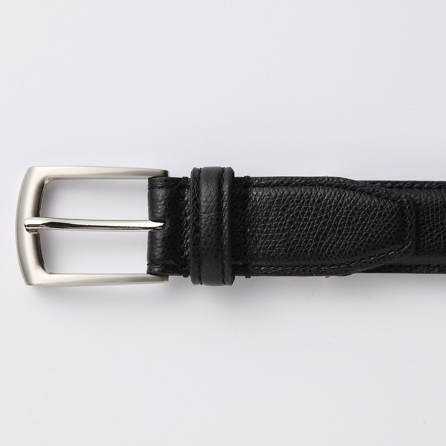 Adjustable Embossed Leather Belt