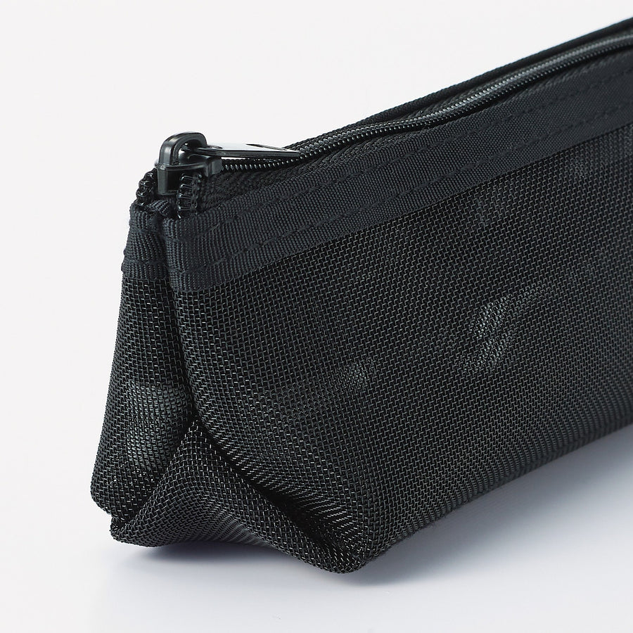 Nylon Mesh Pencil Case With Gusset - Shallow - MUJI Australia