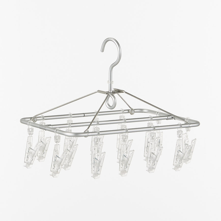 Aluminium Square Hanger - 16 Pegs - MUJI Australia