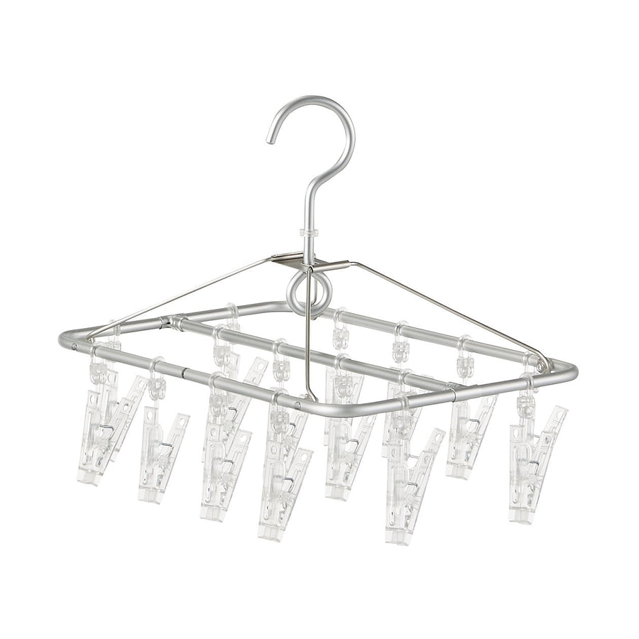 Aluminium Square Hanger - 16 Pegs - MUJI Australia