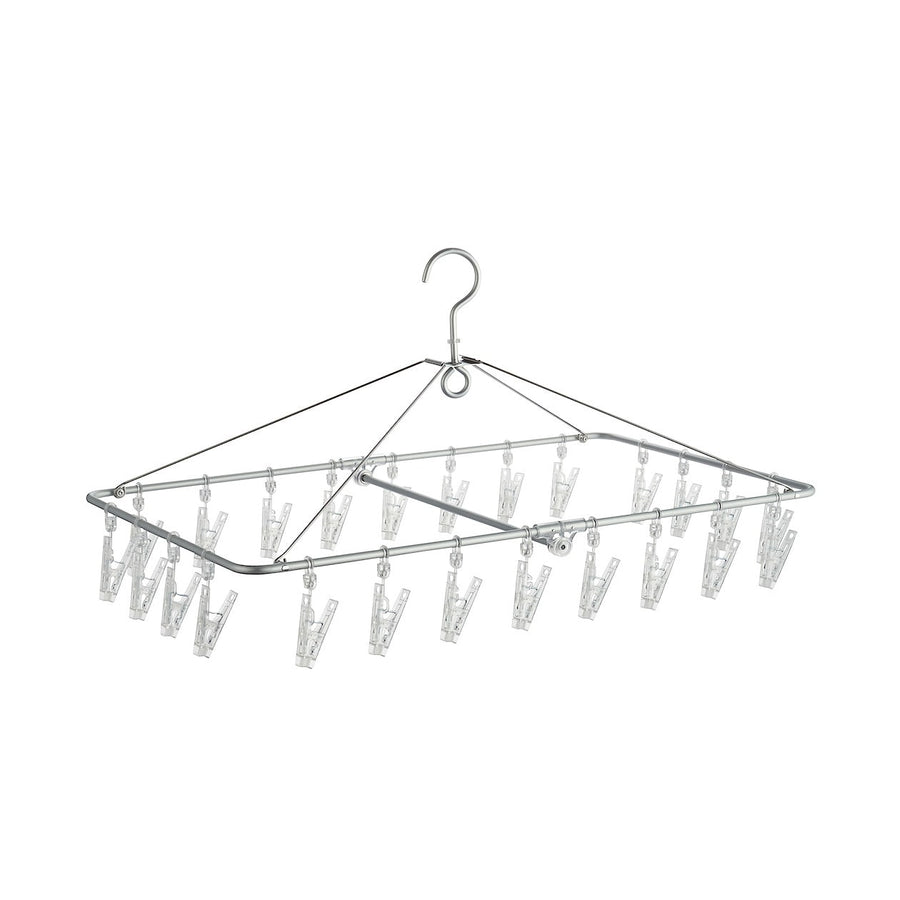 Aluminium Square Hanger - 24 Pegs - MUJI Australia