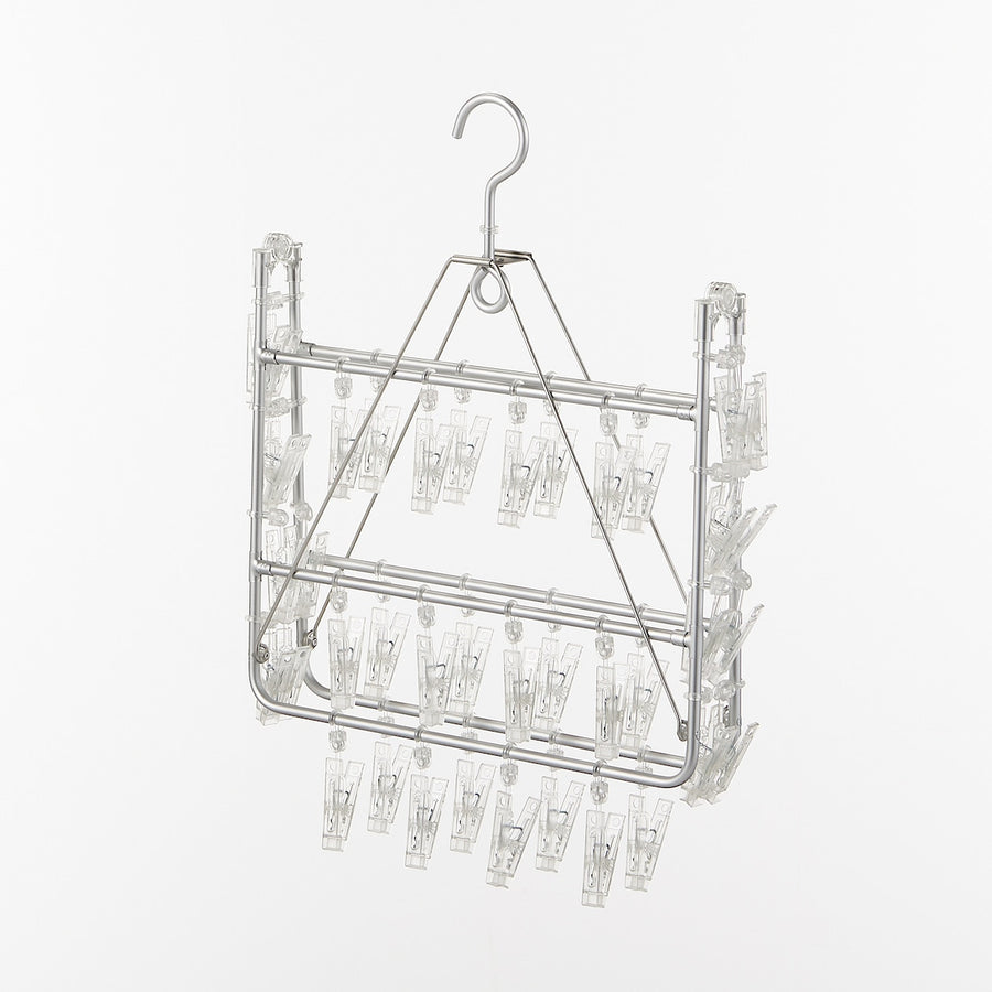 Aluminium Square Hanger - 40 Pegs - MUJI Australia