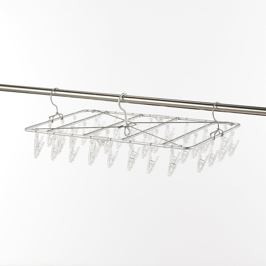 Aluminium Square Hanger - 40 Pegs - MUJI Australia