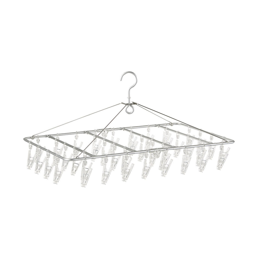 Aluminium Square Hanger - 40 Pegs - MUJI Australia