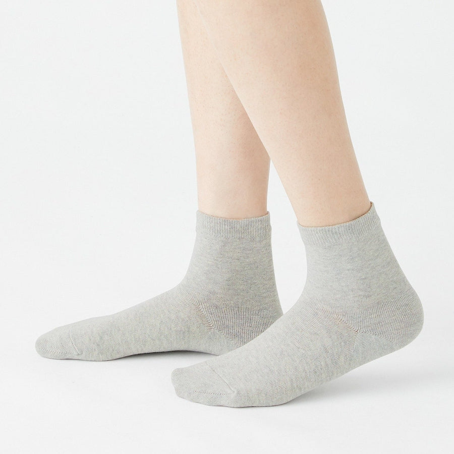 Right Angle 3-Layer Loose Top Short Socks - Unisex