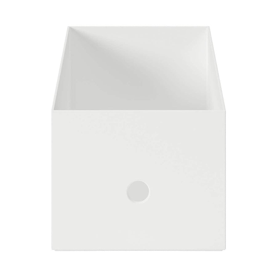 Polypropylene File Box - White Grey 1/2 Wide