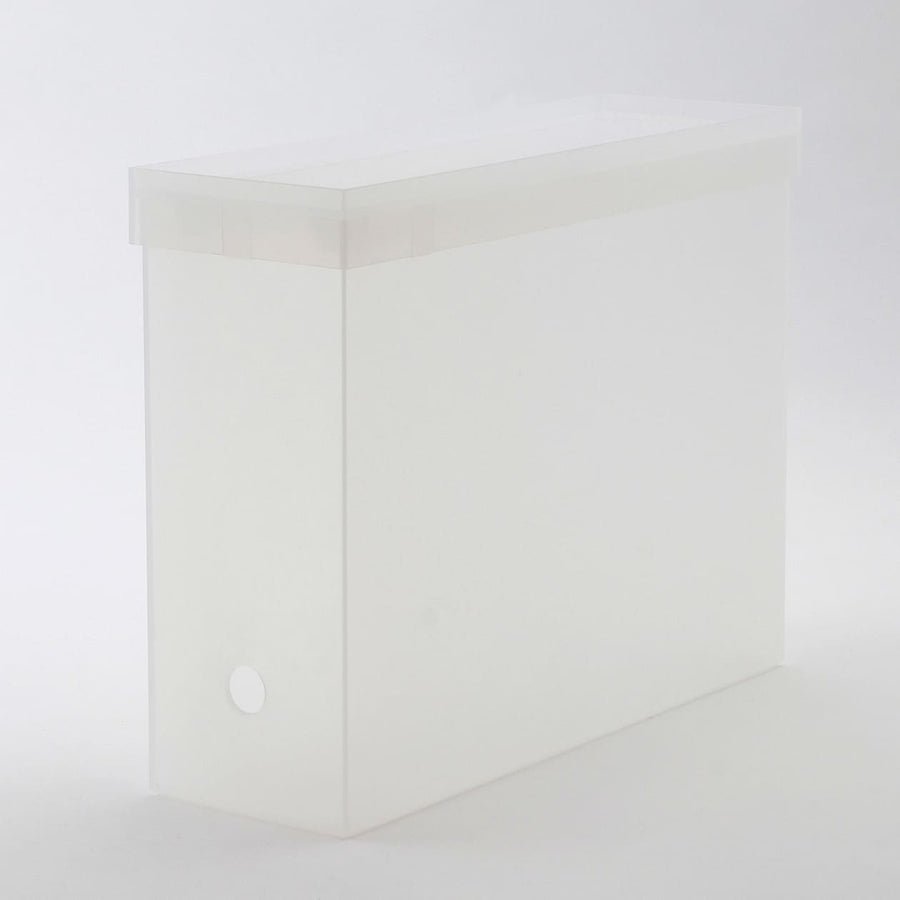 Castor-Attachable Lid For PP File Box - Clear - MUJI Australia