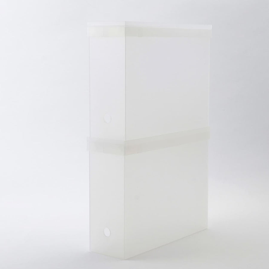 Castor-Attachable Lid For PP File Box - Clear - MUJI Australia