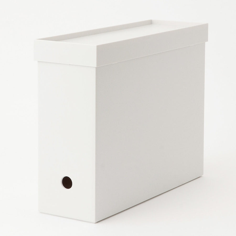 Castor-Attachable Lid For PP File Box - White Grey - MUJI Australia