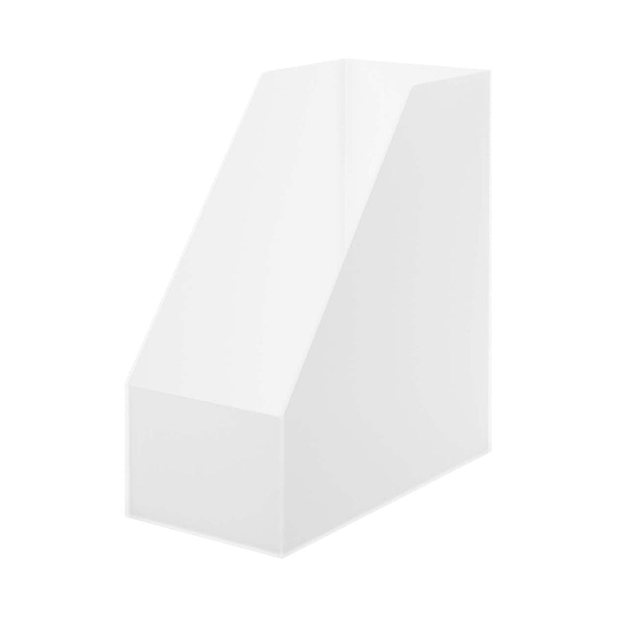 Polypropylene Stand File Box - Clear A4 Wide