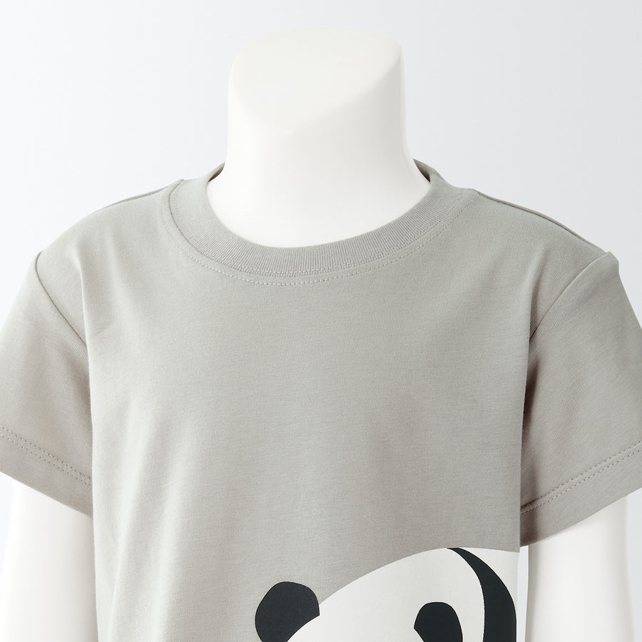 Cotton Jersey Short Sleeve Animal Print T-Shirt - Collection 4 (1-4Y) - MUJI Australia