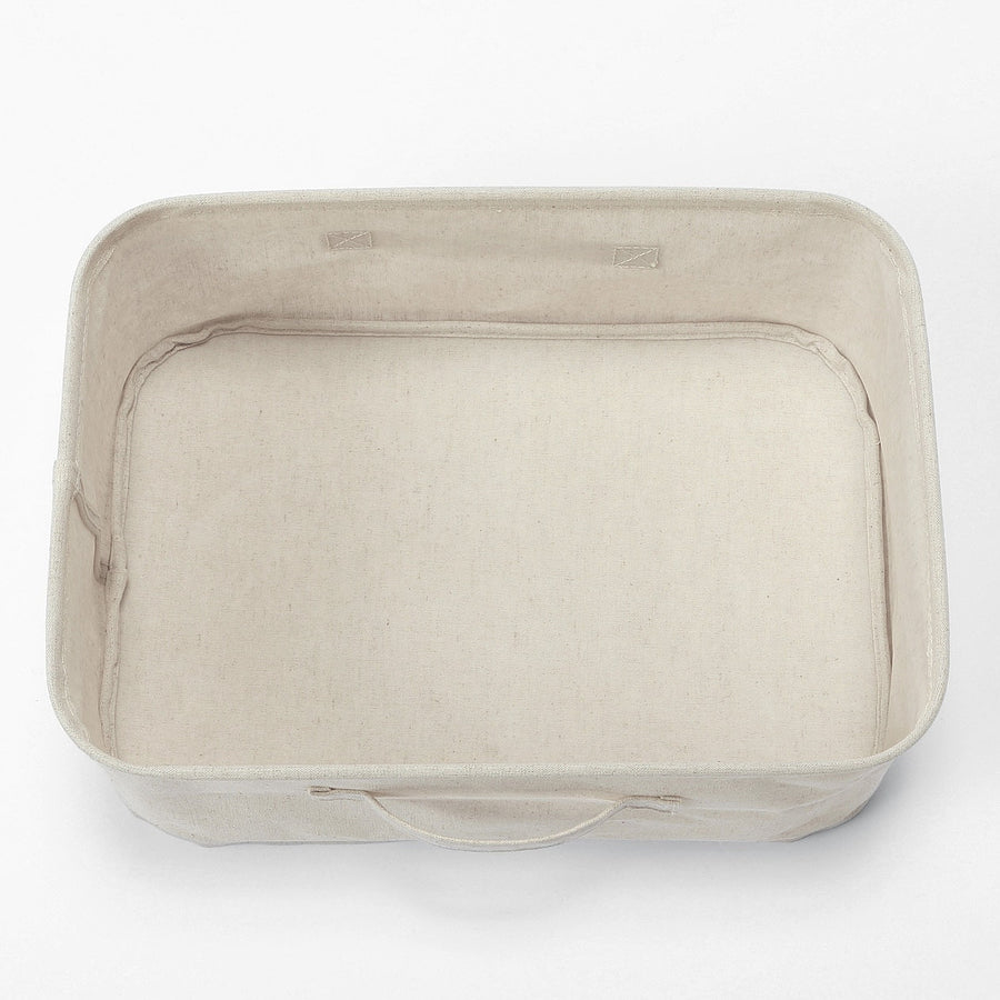 Collapsible Linen Soft Box - Rectangular - MUJI Australia