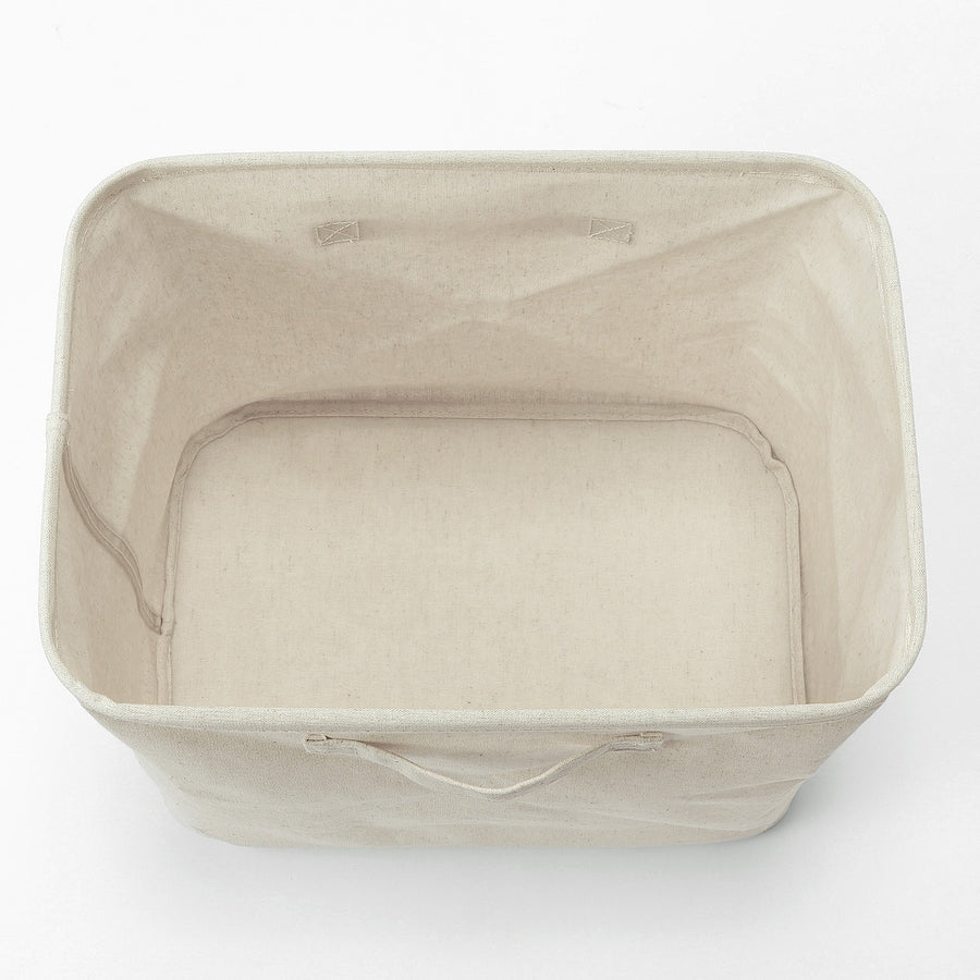 Collapsible Linen Soft Box - Rectangular - MUJI Australia