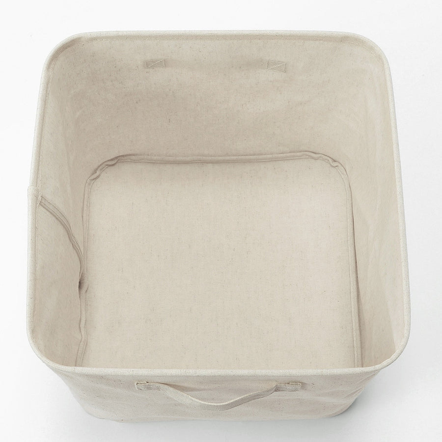 Collapsible Linen Soft Box - Large - MUJI Australia