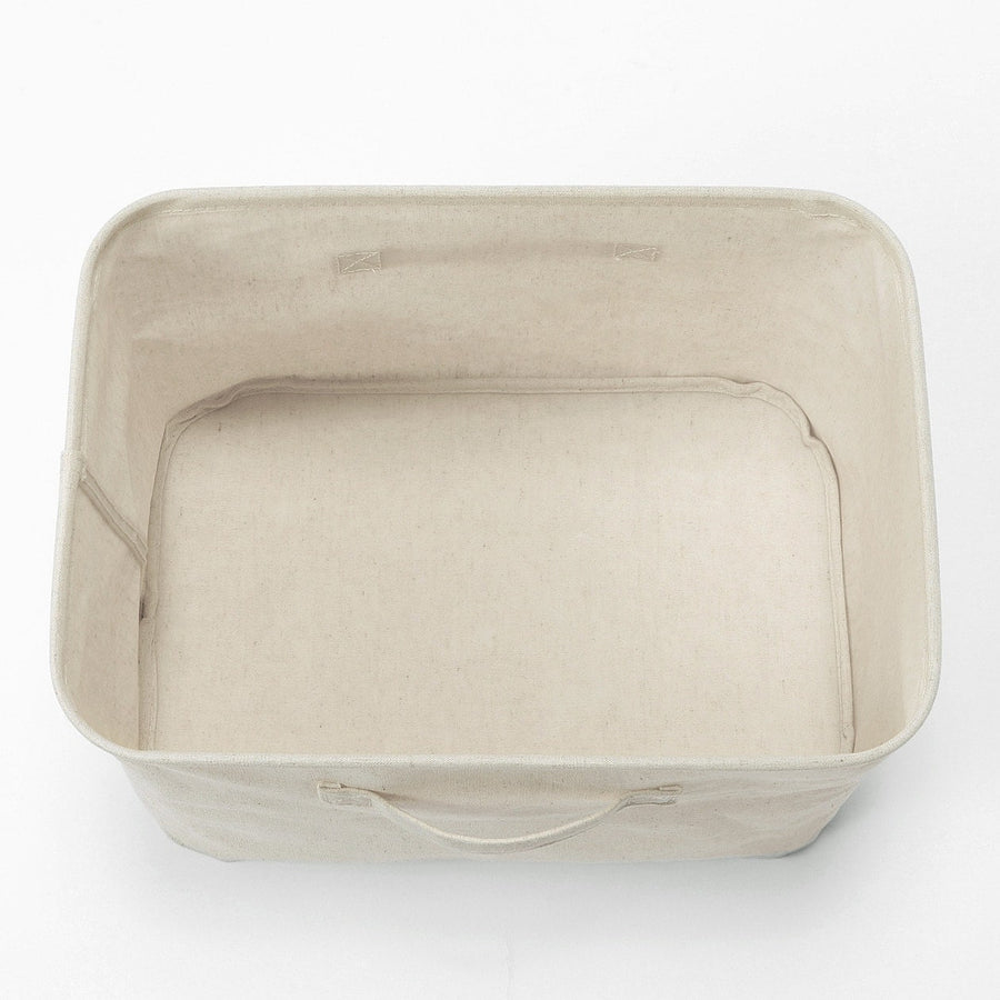 Collapsible Linen Soft Box - Rectangular - MUJI Australia