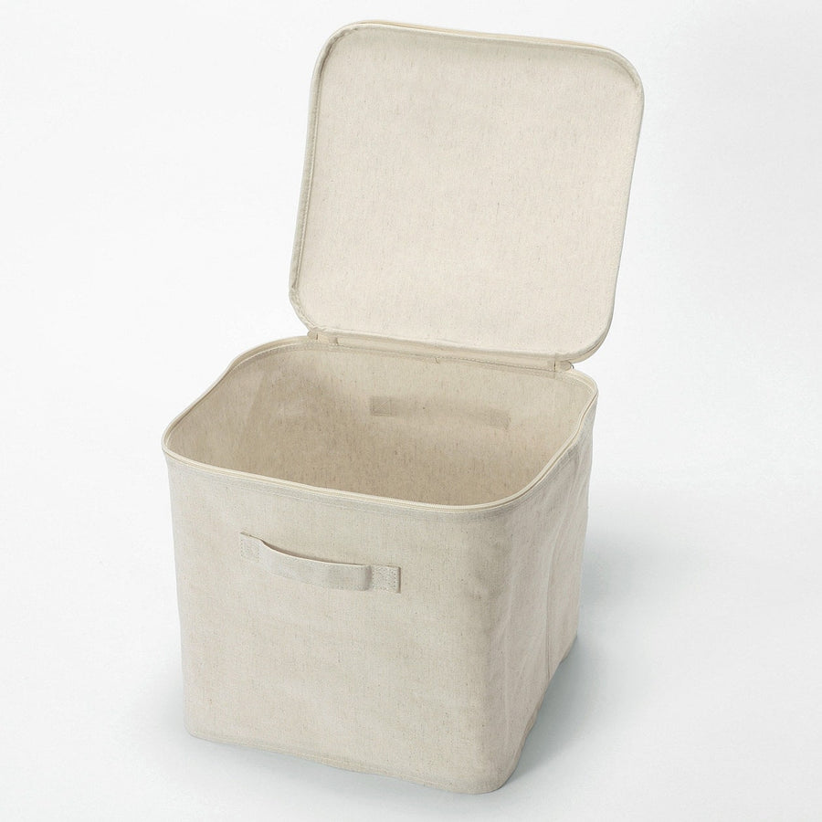 Buy MUJI Collapsible Linen Soft Box Square - Main Image