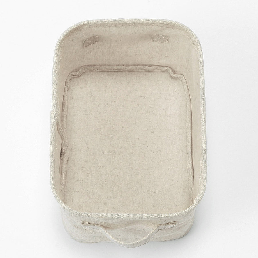 Collapsible Linen Soft Box - Rectangular - MUJI Australia