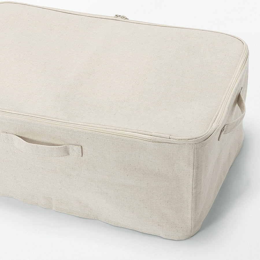 Collapsible Linen Soft Box Clothes Case - Large - MUJI Australia