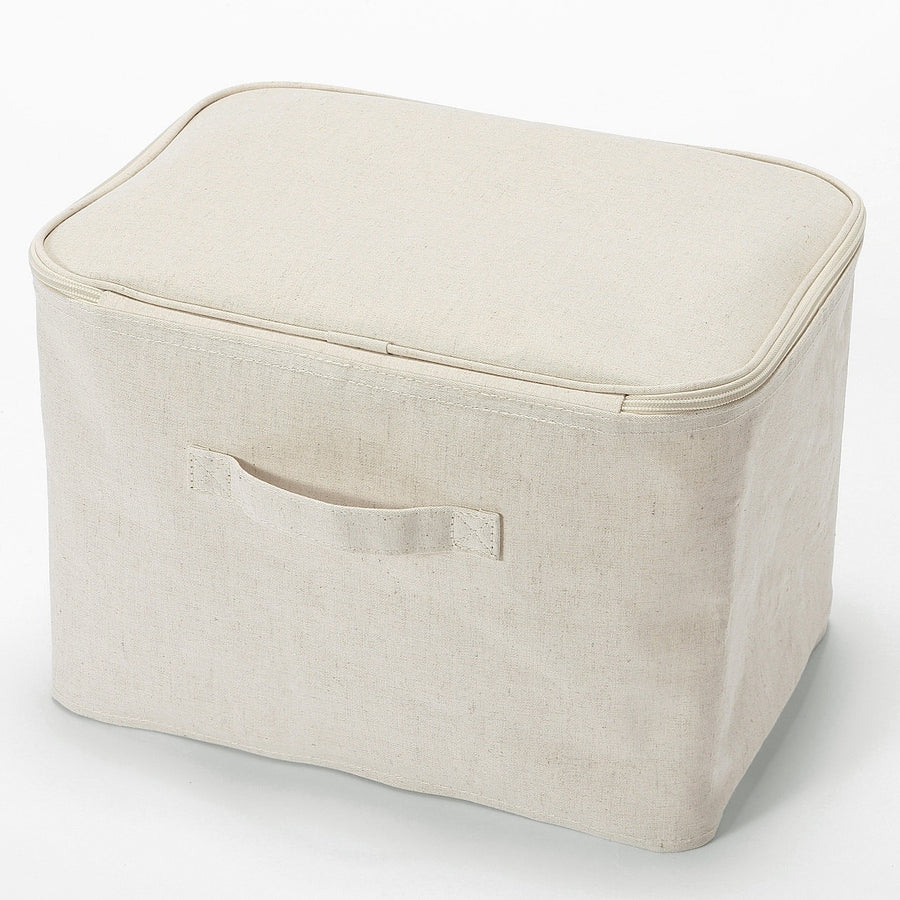 Collapsible Linen Soft Box - Rectangular - MUJI Australia