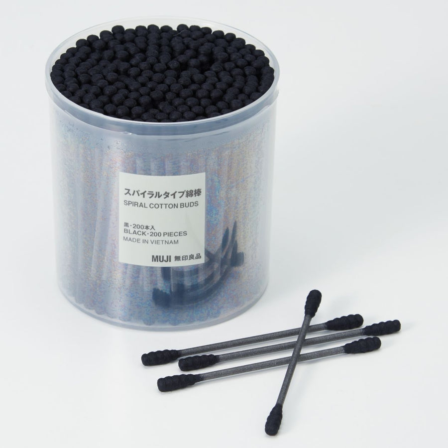 Cotton Buds - Black (200 Pack)