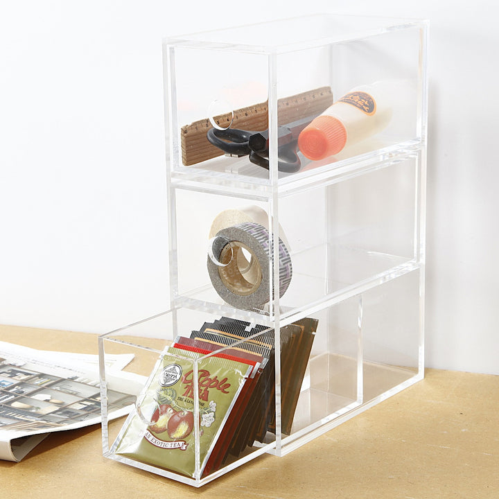 Acrylic Storage Unit - 3 Drawers - MUJI Australia